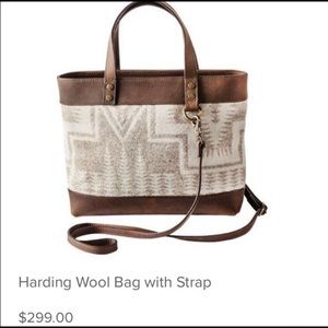 Pendleton Tonal Wool Aztec pattern Handbag NWT